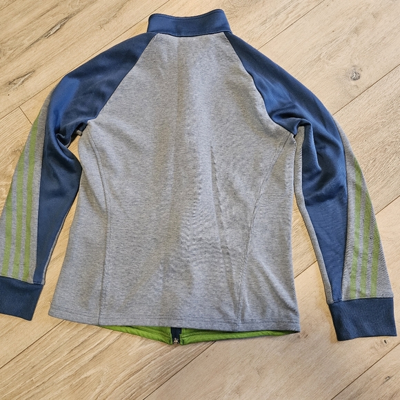 Seattle Sounders FC Adidas Track Jacket Blue/Green Women's Small - Picture 10 of 10